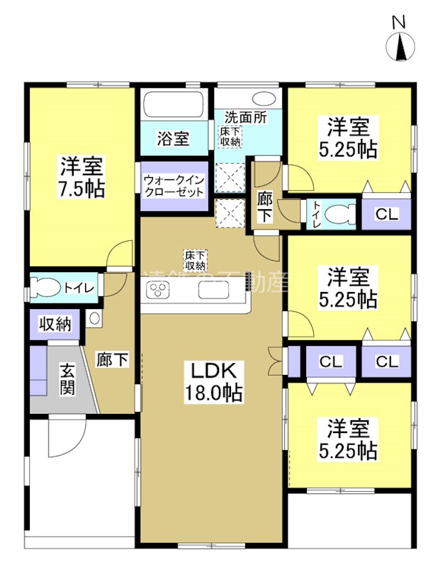 掛川市大渕 間取図・土地図