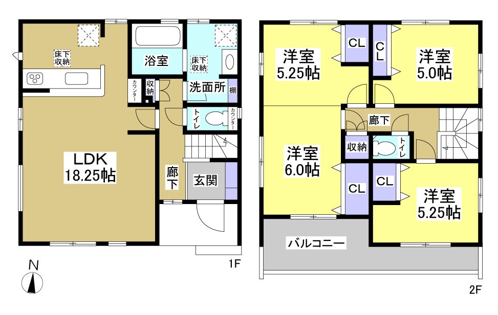 磐田市国府台 間取図・土地図