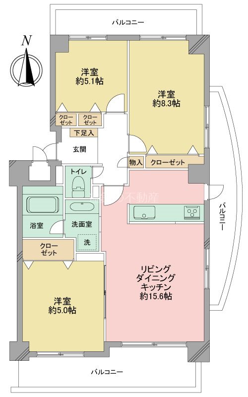 メゾン浜松高台 間取図・土地図