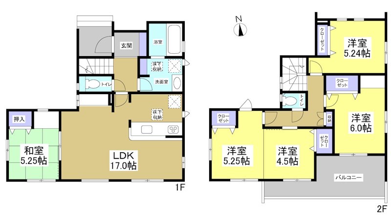 島田市中河町 間取図・土地図