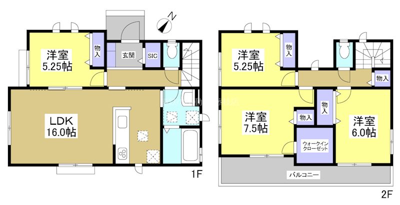 島田市中河 間取図・土地図