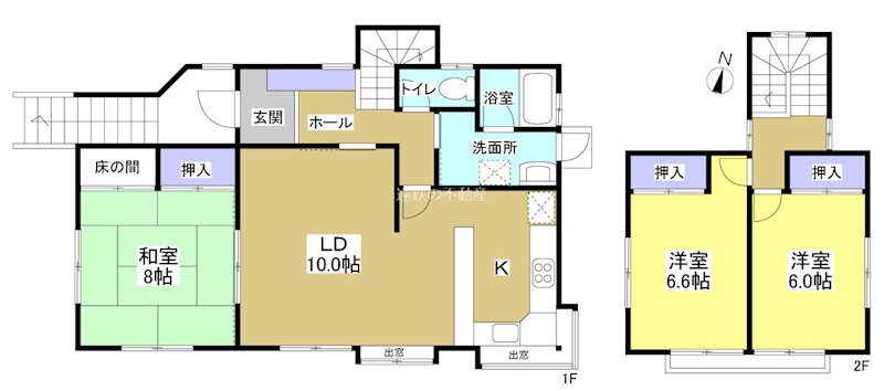 掛川市葛ヶ丘3丁目 間取図・土地図