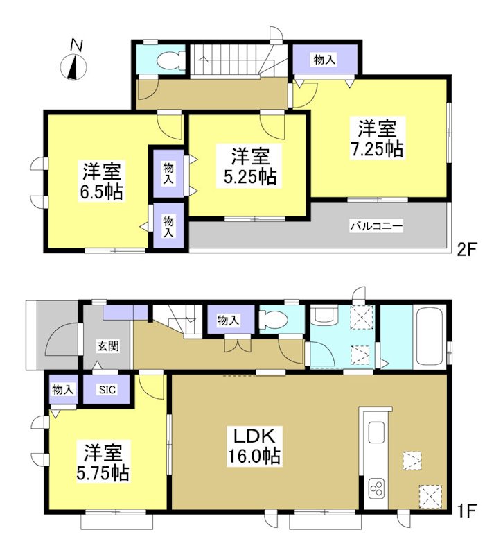 島田市野田 間取図・土地図