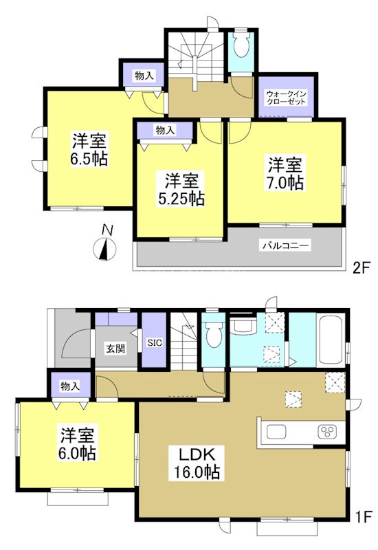 島田市野田 間取図・土地図