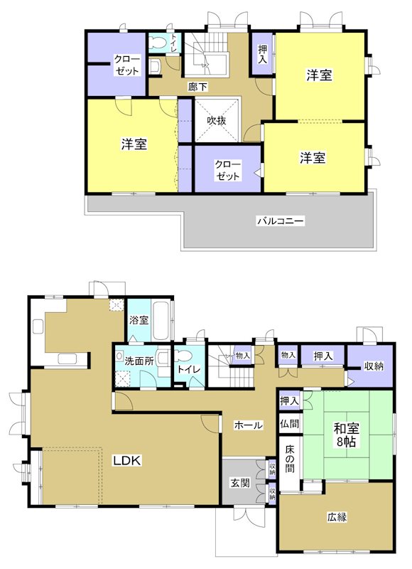 磐田市海老塚 間取図・土地図