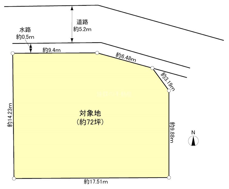袋井市下山梨 間取図・土地図