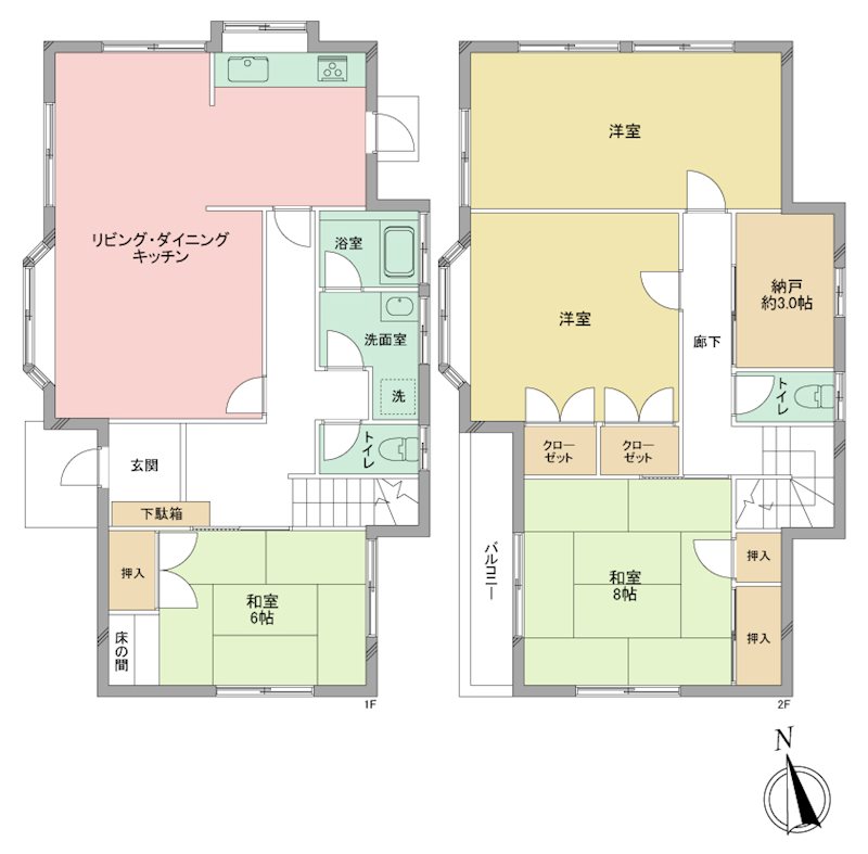 静岡県浜松市浜名区細江町中川780-26 間取図・土地図