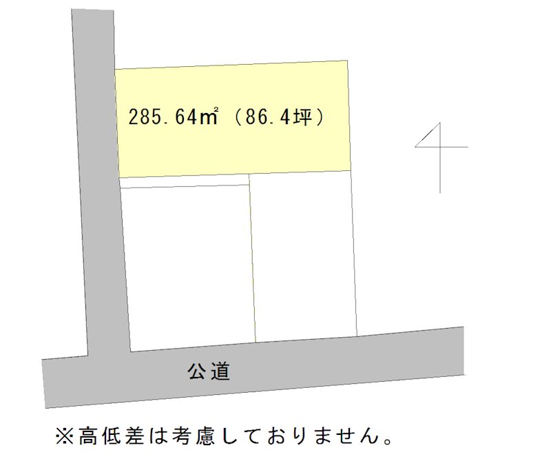 磐田市刑部島 間取図・土地図
