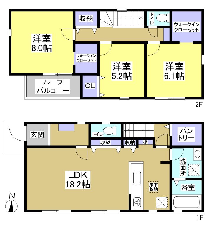 焼津市下小田中町 間取図・土地図