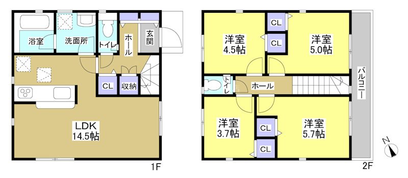 藤枝市上当間 間取図・土地図