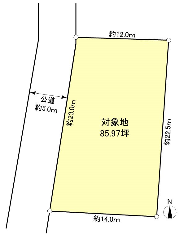 袋井市浅羽 間取図・土地図