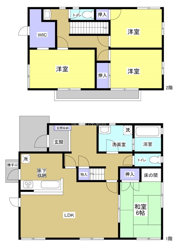掛川市大坂 間取図・土地図