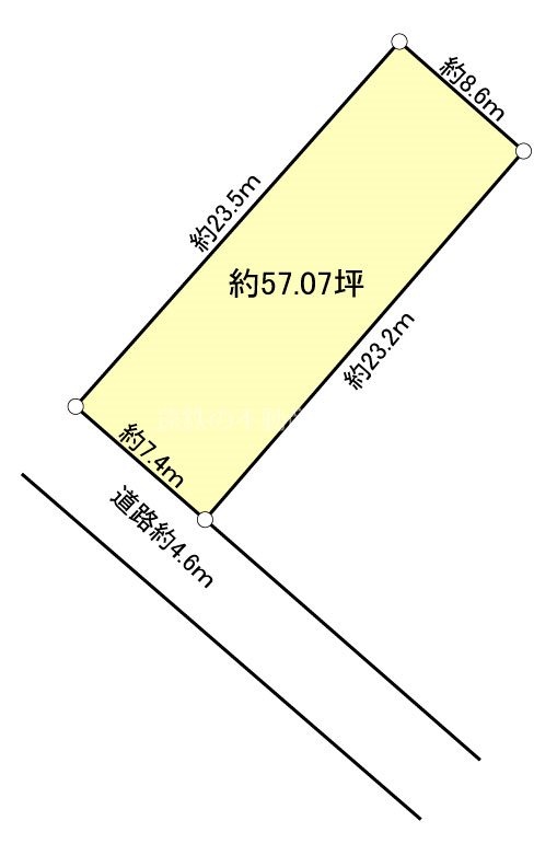 焼津市三ケ名 区画図