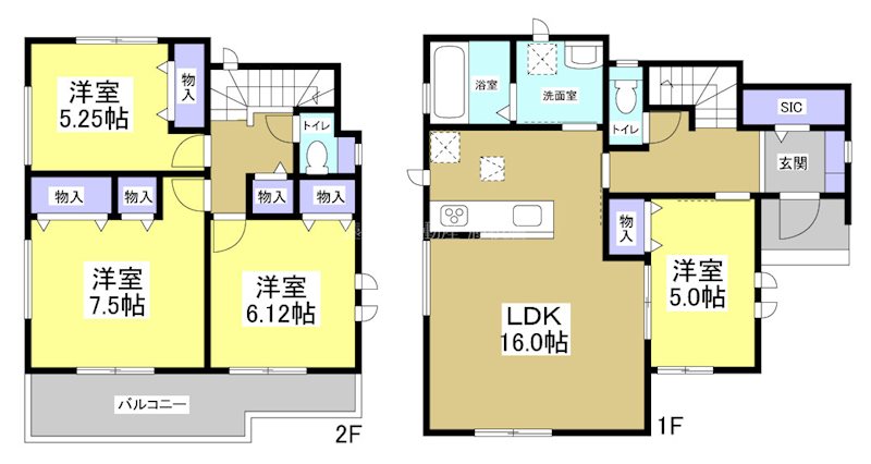 藤枝市天王町1丁目 間取図・土地図