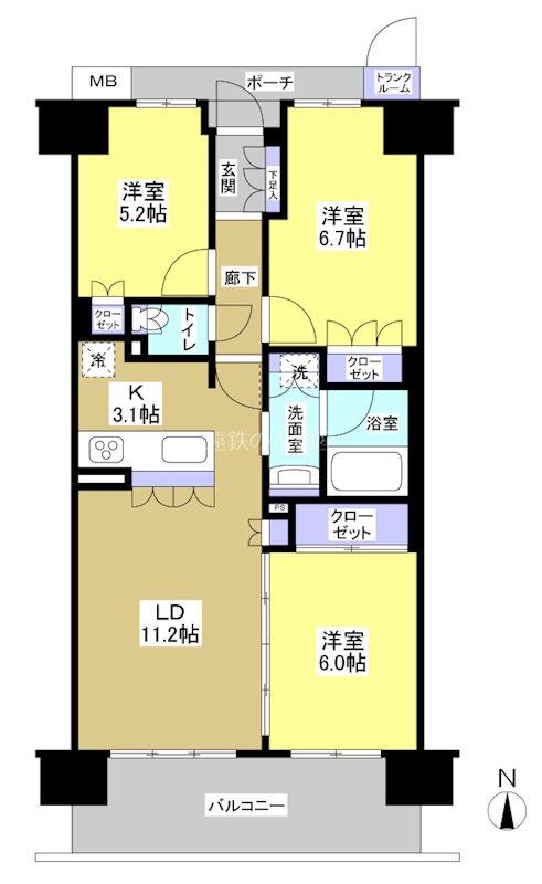 ブライトタウン磐田中泉ⅱ　 間取図・土地図