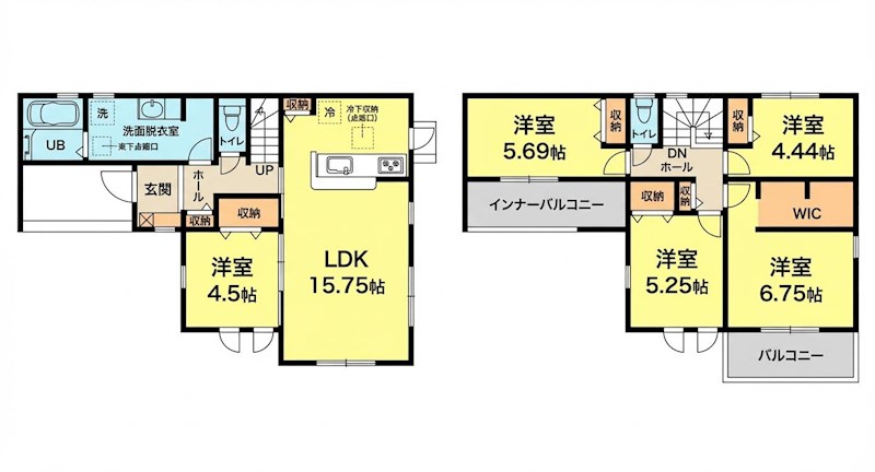磐田市中野 間取図・土地図