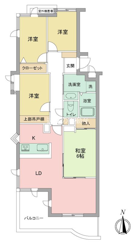 リバティ中島壱番館 間取図・土地図