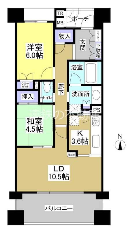 ブライトタウン新居 間取図・土地図