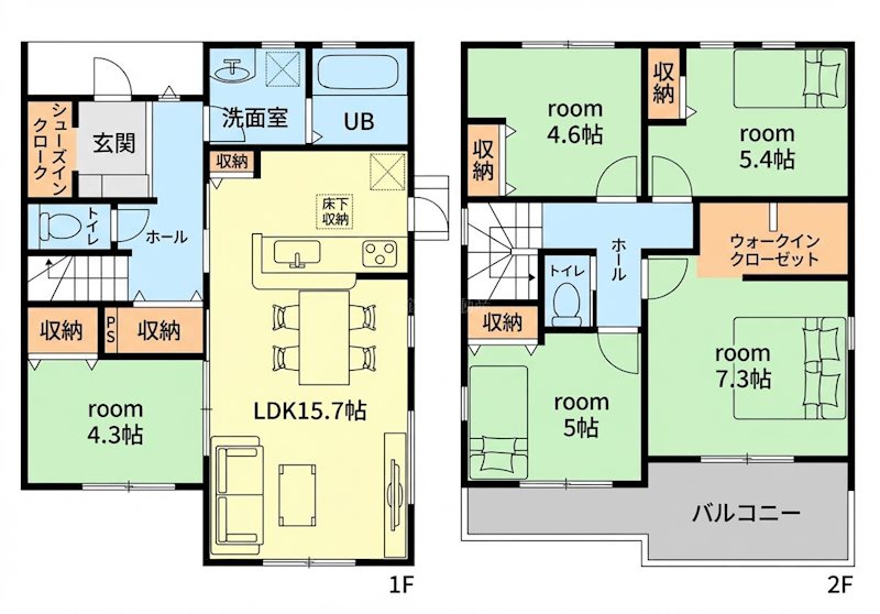 磐田市福田 間取図・土地図