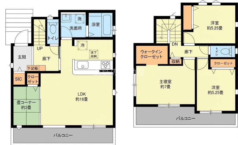浜松市中央区萩丘３丁目 間取図・土地図