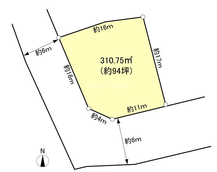 浜松市中央区富塚町 間取図・土地図