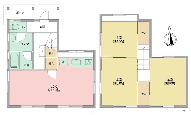 浜松市中央区萩丘3丁目 間取図・土地図