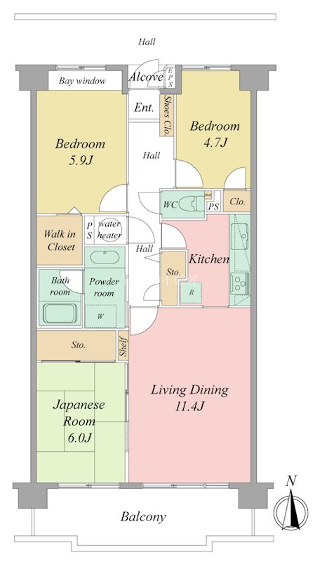 ブライトタウン西伝寺 間取図・土地図
