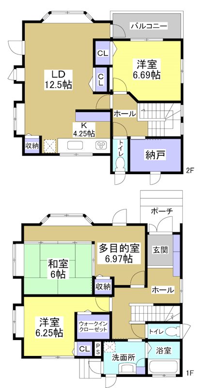 浜松市中央区萩丘5丁目 間取図・土地図