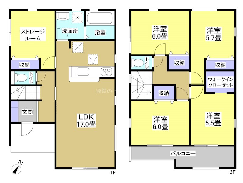 藤枝市藤岡4丁目 間取図・土地図