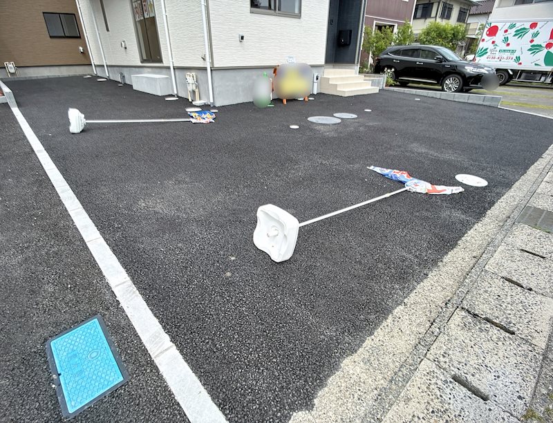 焼津市中根 現地写真（駐車場）
