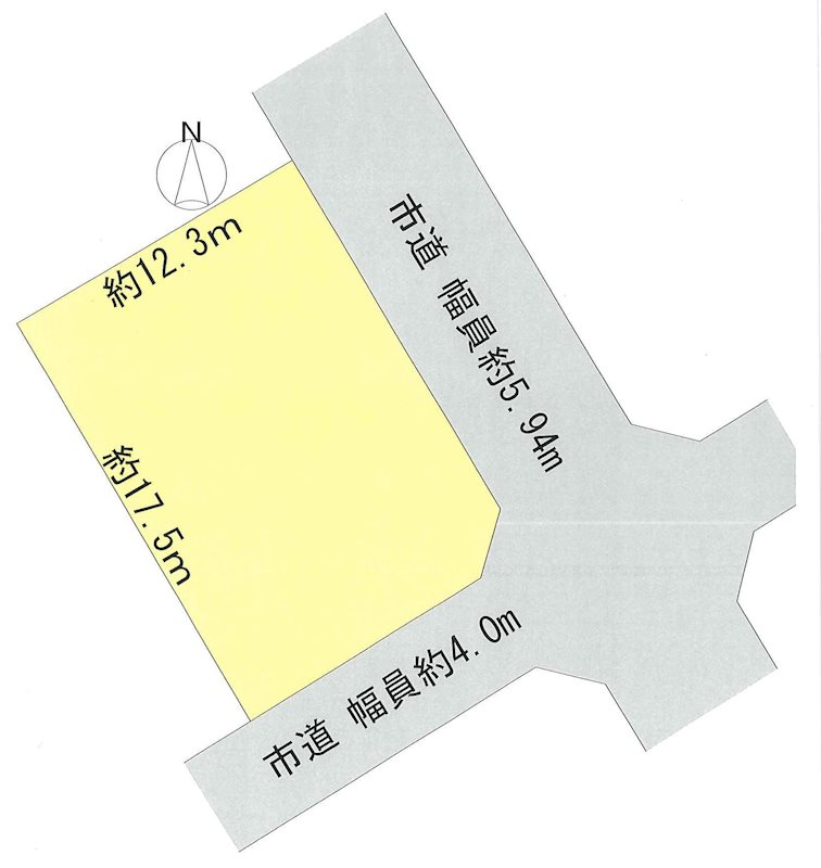 浜松市中央区富塚町 間取図・土地図