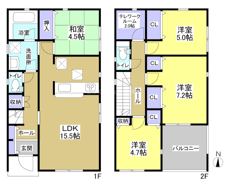 焼津市中根 間取図・土地図
