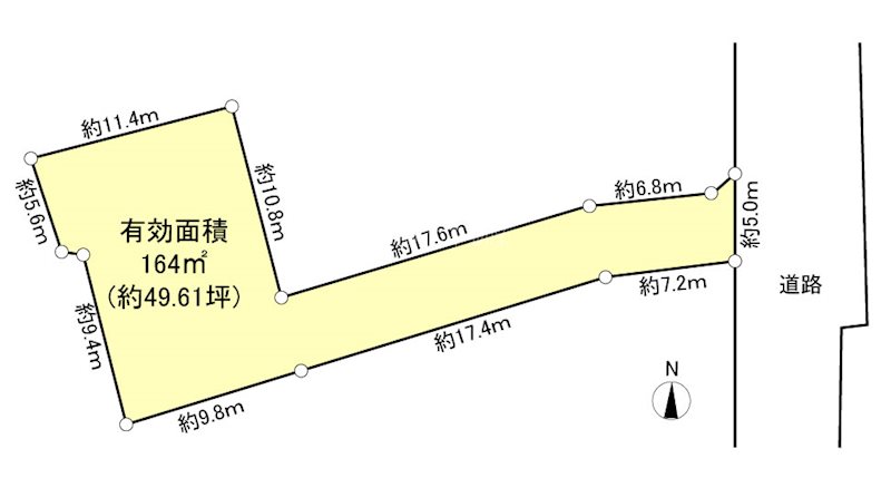 静岡県浜松市中央区笠井町 間取図・土地図
