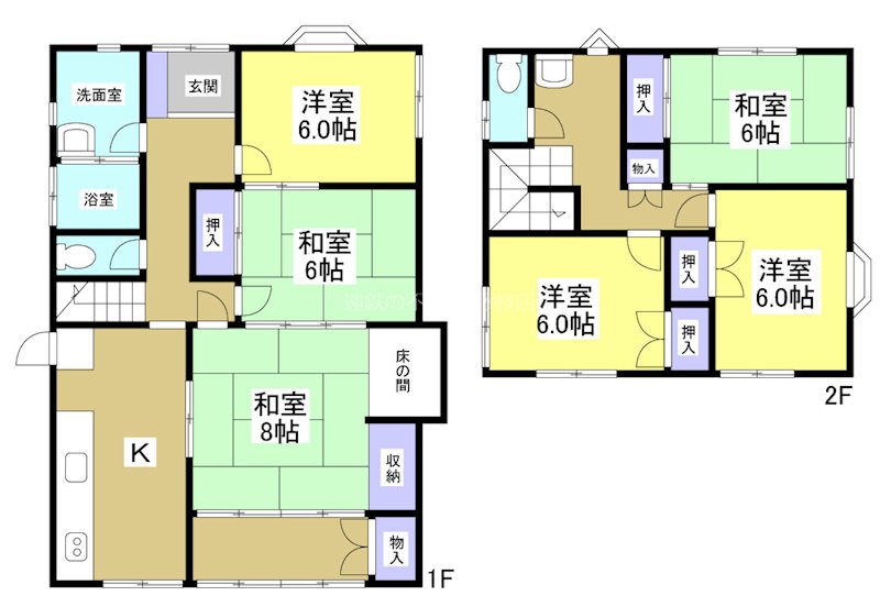 焼津市五ヶ堀之内 間取図・土地図