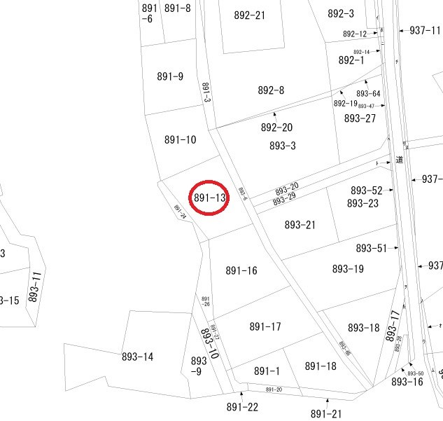 湖西市岡崎 間取図・土地図