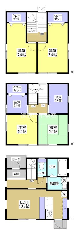 浜松市中央区海老塚町  間取図・土地図