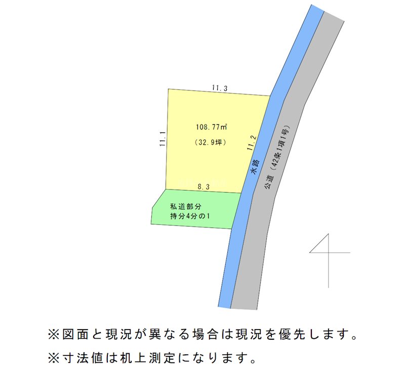 浜松市中央区篠ケ瀬町 間取図・土地図
