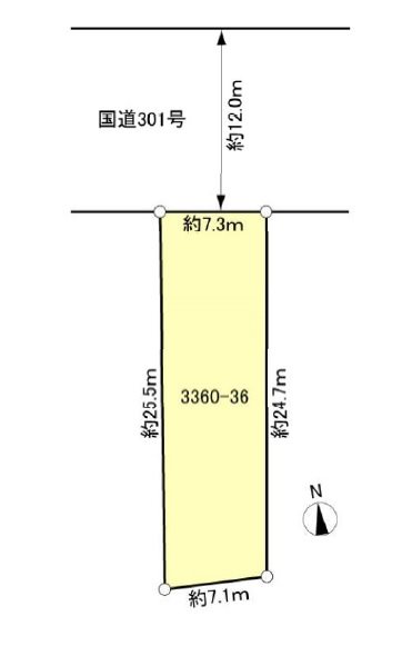 湖西市新居町新居 間取図・土地図