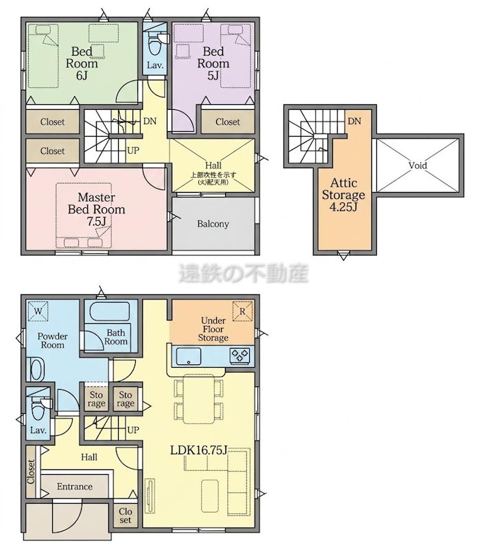 袋井市木原 間取図・土地図