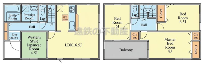 袋井市月見町 間取図・土地図