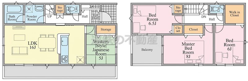 袋井市三門町 間取図・土地図
