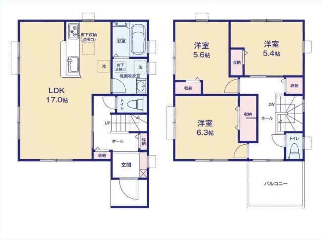 浜松市中央区和地山2丁目 間取図・土地図
