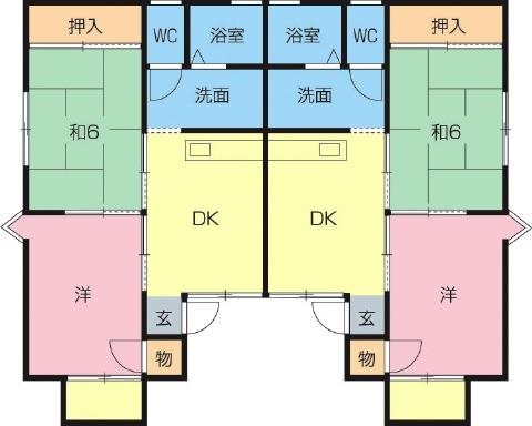 セジュールU Ⅰ・Ⅱ 間取図・土地図