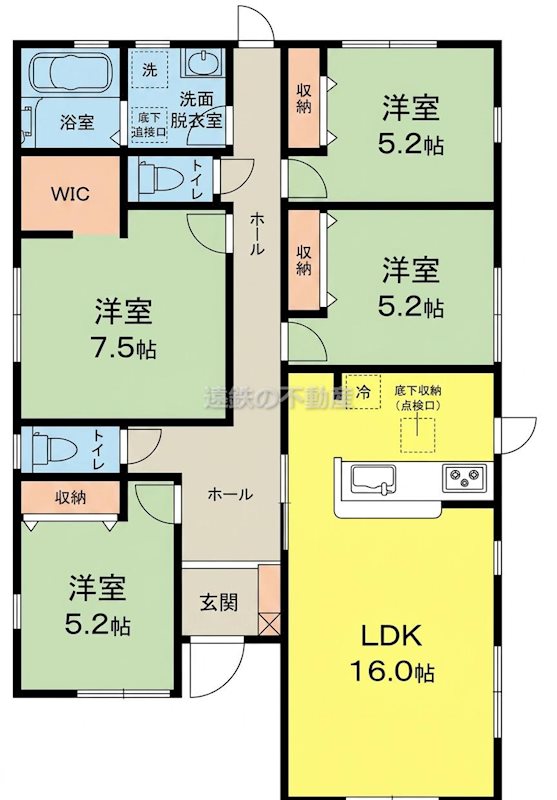 浜松市中央区江之島町 間取図・土地図