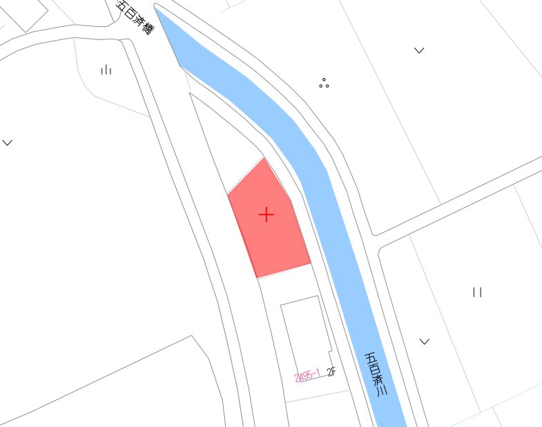 静岡県掛川市上内田2492-2,2492-3 間取図・土地図