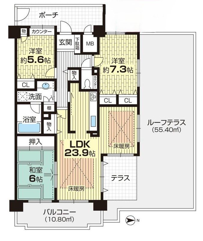 【会員限定】ローレルコート池田・城南 間取図・土地図