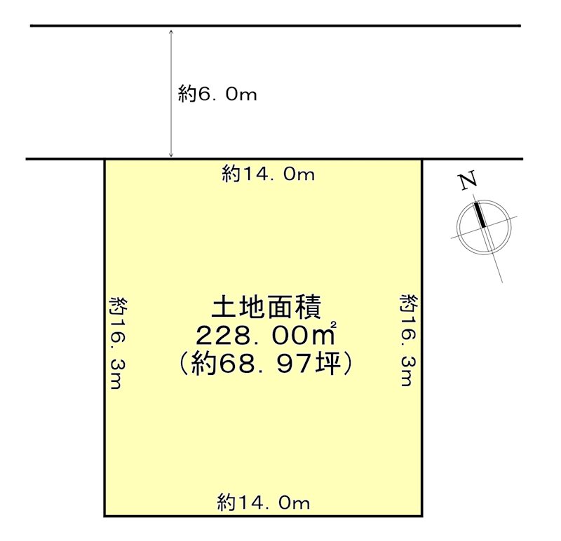 【会員限定】箕面市粟生間谷東5丁目 土地 間取図・土地図