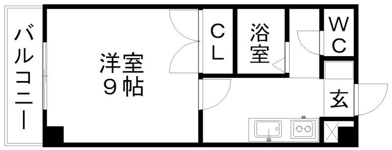 パレ・ドール大分１（大在Ⅰ）4室 201.205.607.701号室 間取り図