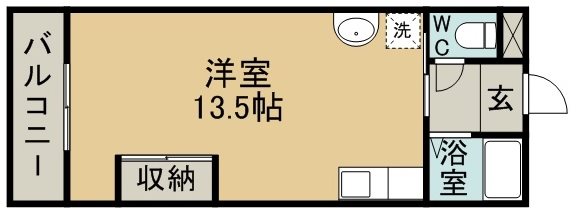 アーバンベルデ千代町 404号室 間取り図