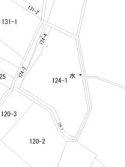 竹田市　吉田124　土地 間取り図